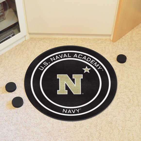 Navy Puck Mat