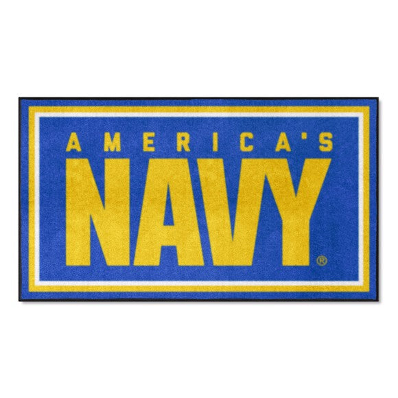 U.S. Navy 3' X 5' Plush Rug (Navy)