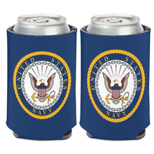 Load image into Gallery viewer, U.S. Navy Seal 12oz Can Cooler (Navy)