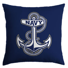 Load image into Gallery viewer, Navy Anchor Simmons Throw Pillow (Navy)