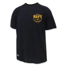 Load image into Gallery viewer, Navy Retired Under Armour Tac Tech T-Shirt