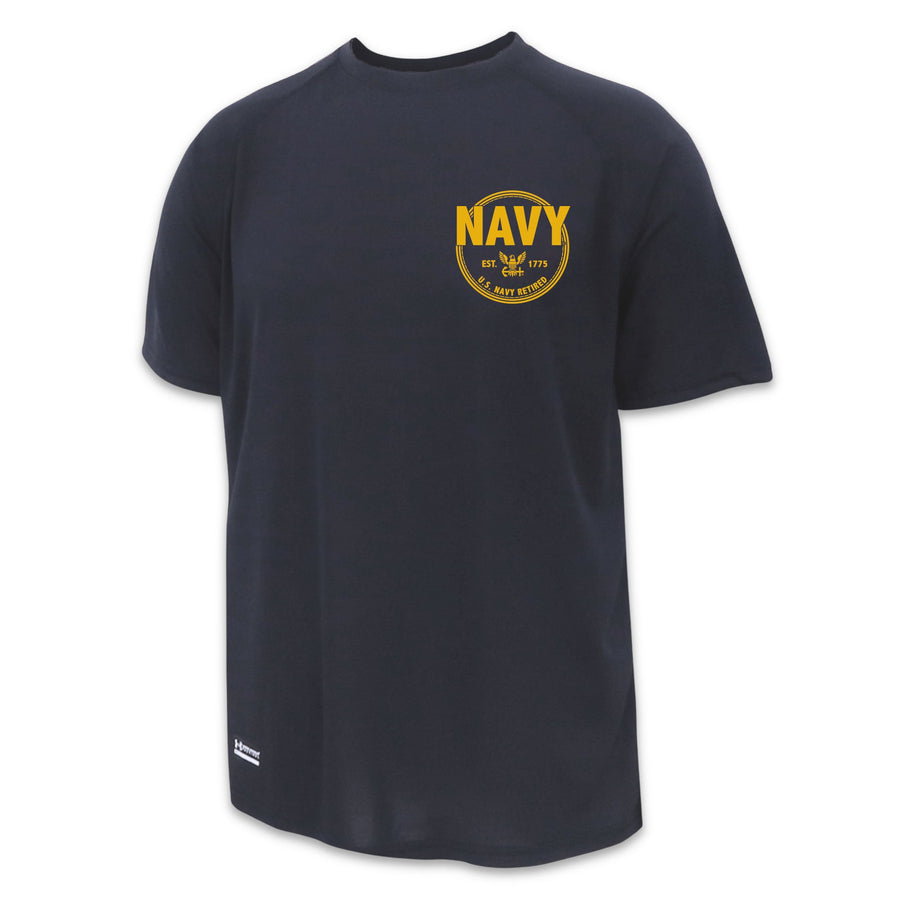 Navy Retired Under Armour Tac Tech T-Shirt