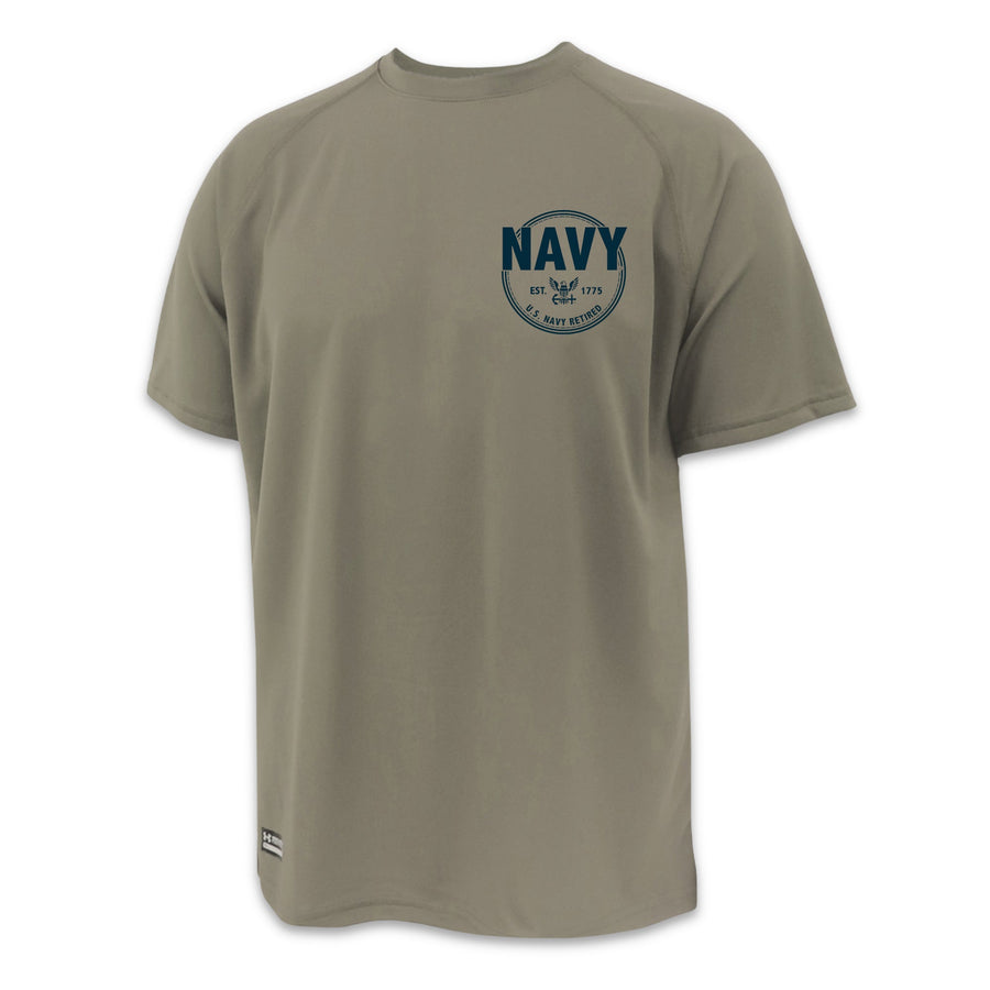 Navy Retired Under Armour Tac Tech T-Shirt