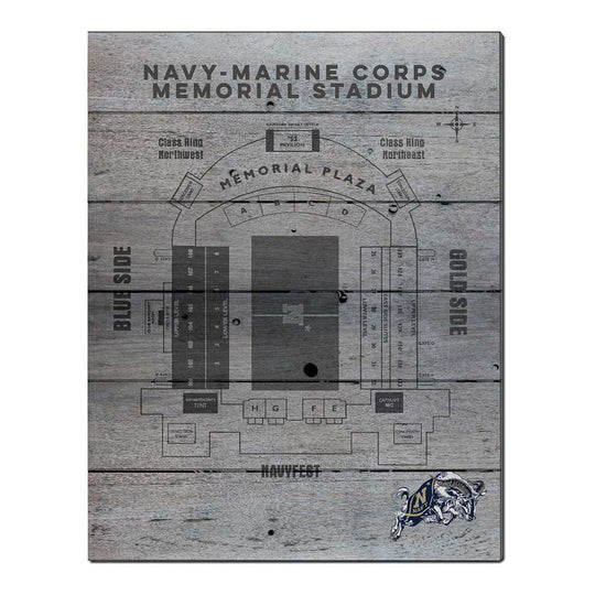 Seating Chart Naval Academy Midshipmen (16x20)