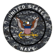 Load image into Gallery viewer, Navy Blue Digi Camo Circle Sign (20x20)