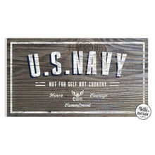 Load image into Gallery viewer, United States Navy Woodgrain Indoor Outdoor (11x20)*