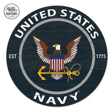 Load image into Gallery viewer, United States Navy Indoor/Outdoor Colored Circle Sign (20x20)