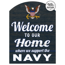 Load image into Gallery viewer, Navy Indoor Outdoor Marquee Sign (16x22)
