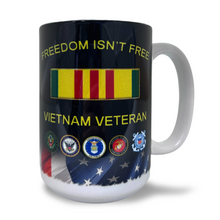 Load image into Gallery viewer, Freedom Isn&#39;t Free Vietnam Veteran Mug