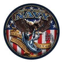 Load image into Gallery viewer, United States Navy Fighting Eagle Sign (12x12)