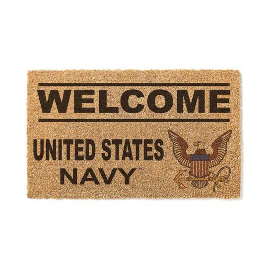 Navy Eagle Welcome Doormat*