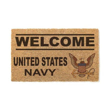 Load image into Gallery viewer, Navy Eagle Welcome Doormat