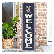 Load image into Gallery viewer, Leaning Sign Welcome Naval Academy Midshipmen (11x46)