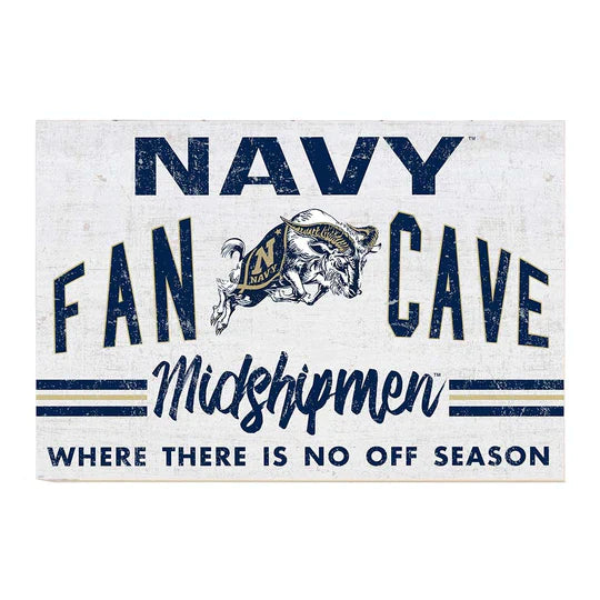 Retro Fan Cave Sign Naval Academy Midshipmen (24x34)