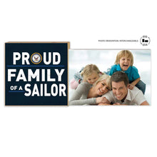 Load image into Gallery viewer, Navy Floating Picture Frame Military Proud Family