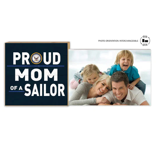 Navy Floating Picture Frame Military Proud Mom