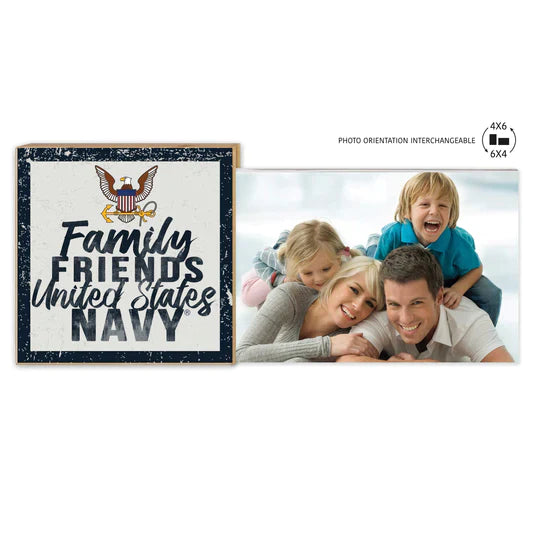 Navy Family Friends Floating Picture Frame*
