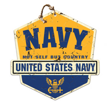 Load image into Gallery viewer, United States Navy Not Self But Country Badge*