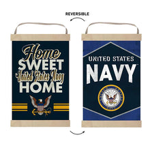 Load image into Gallery viewer, Navy Home Sweet Home Reversible Banner*