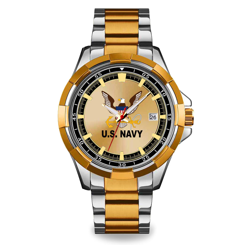 Navy Eagle Two Tone Watch (silver/gold)