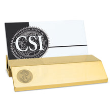 Load image into Gallery viewer, Navy Anchor Business Card Holder (Gold)*