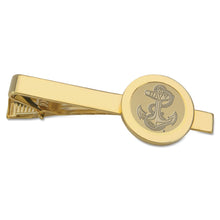 Load image into Gallery viewer, Navy Anchor Tie Bar (Gold)