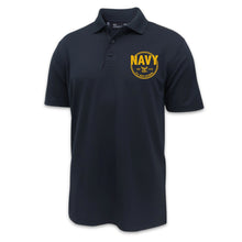 Load image into Gallery viewer, Navy Veteran Under Armour Tac Performance Polo
