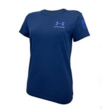 Load image into Gallery viewer, Under Armour Ladies New Freedom Flag T-Shirt (Navy)