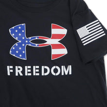 Load image into Gallery viewer, Under Armour Ladies Freedom Logo T-Shirt (black)
