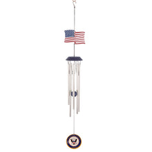 Load image into Gallery viewer, Navy Seal USA Flag Wind Chimes