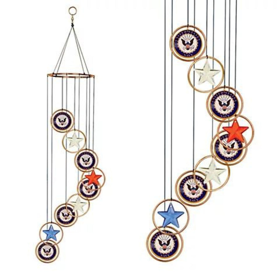 Navy Seal Patriot Spiral Wind Chimes (32inches)