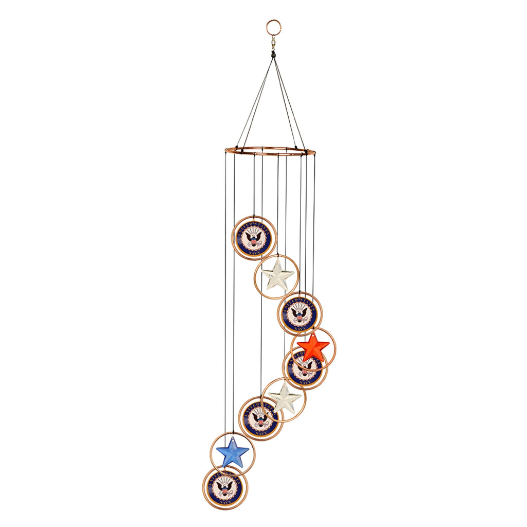 Navy Seal Patriot Spiral Wind Chimes (32inches)