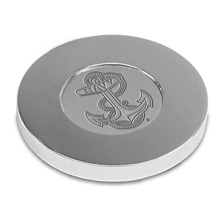 Navy Anchor Paperweight (Silver)