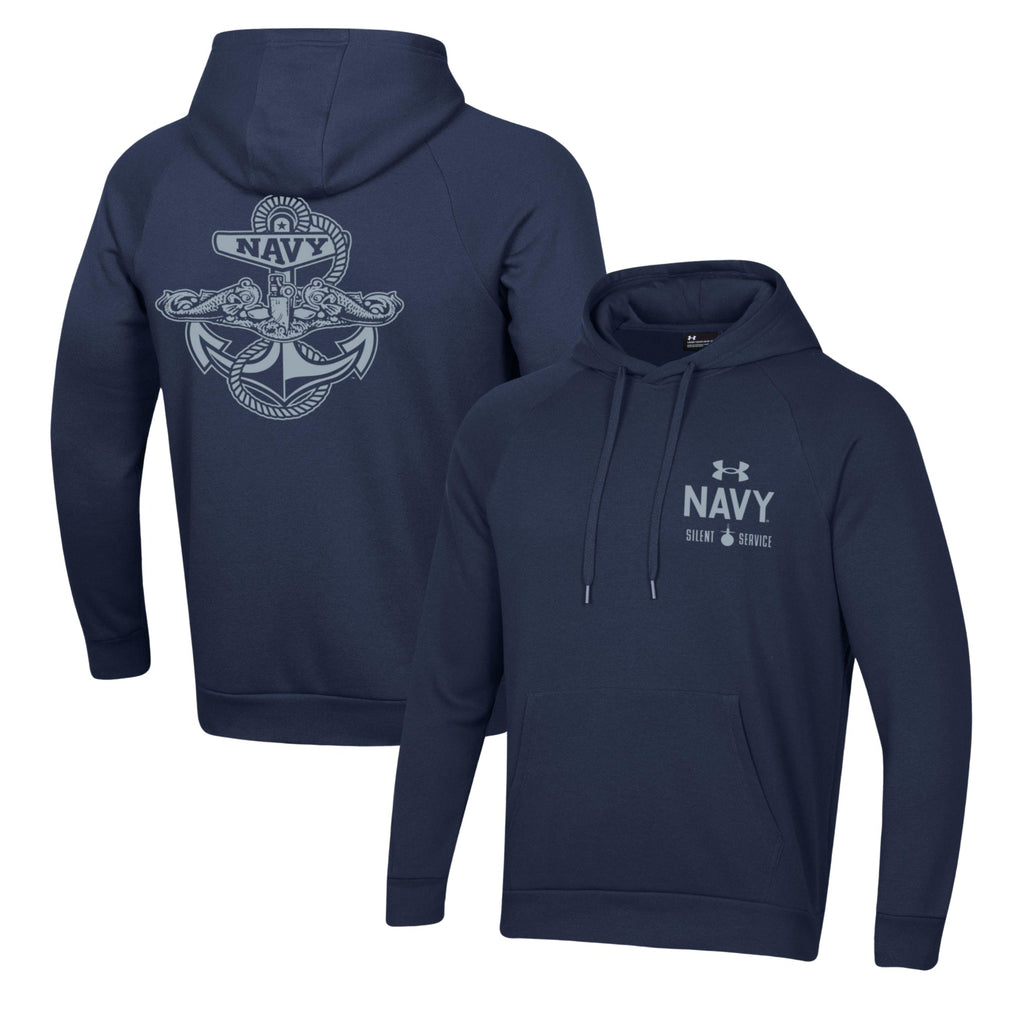 Navy Under Armour 2023 Rivalry Anchor Silent Service Performance Cotton Hood (Navy)