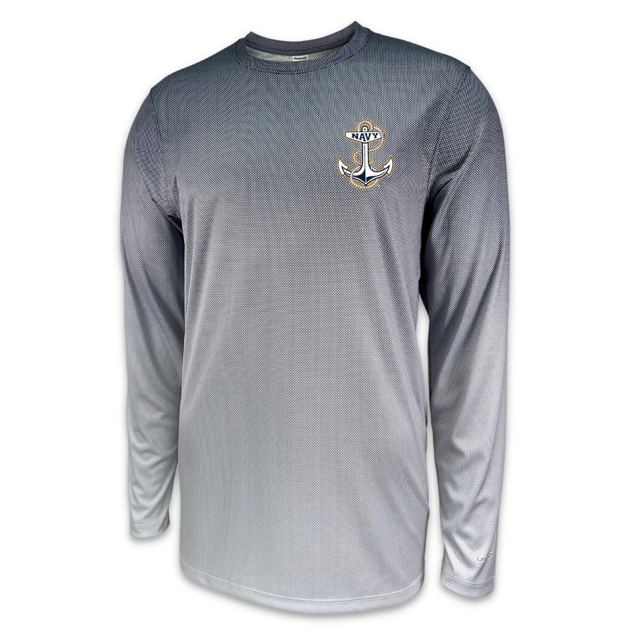 Navy Barbados Performance Longsleeve T-Shirt