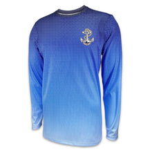 Load image into Gallery viewer, Navy Barbados Performance Longsleeve T-Shirt