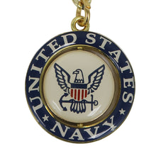 Load image into Gallery viewer, Navy Eagle Spinner Keychain (Navy)