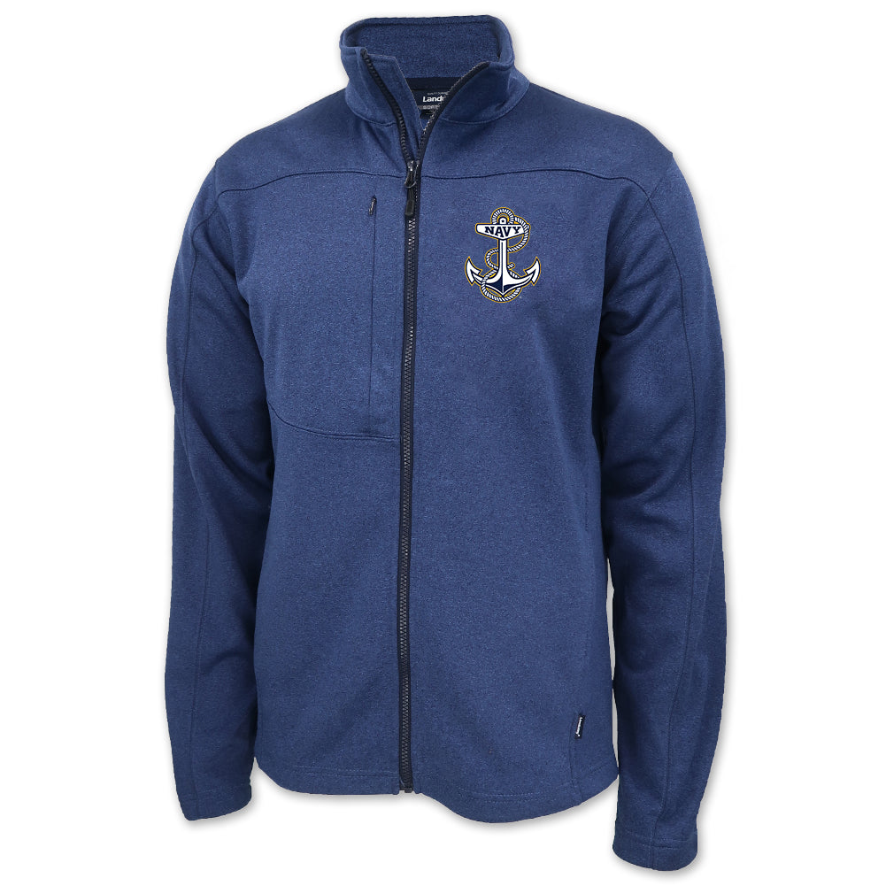 Navy Anchor Mens Flash Performance Knit Jacket