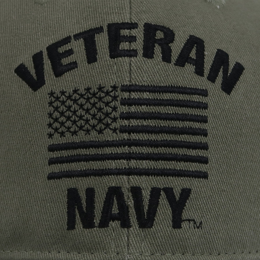 Veteran Navy Flag Hat (OD Green)