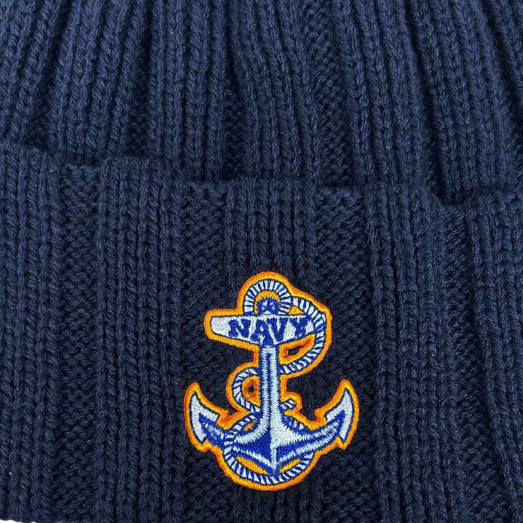 Navy Anchor Watchman Knit (Navy)