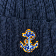 Load image into Gallery viewer, Navy Anchor Watchman Knit (Navy)