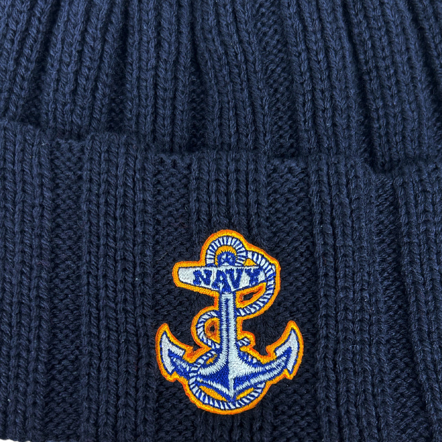 Navy Anchor Watchman Knit (Navy)
