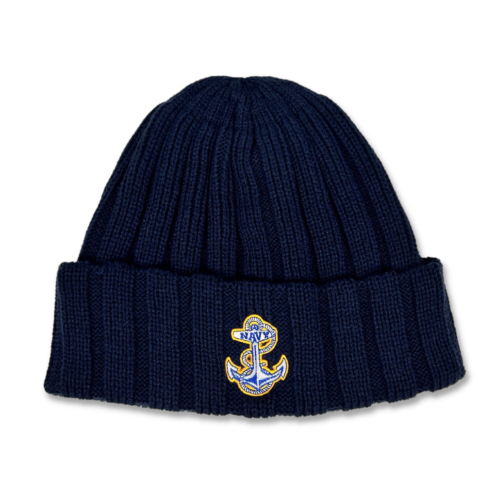 Navy Anchor Watchman Knit (Navy)