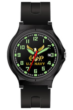 Load image into Gallery viewer, U.S. Navy Black Strap Field Watch (Black)