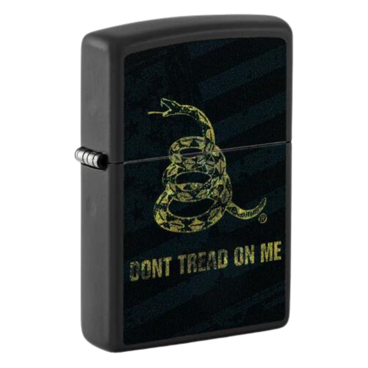 Don't Tread On Me Black Matte Zippo