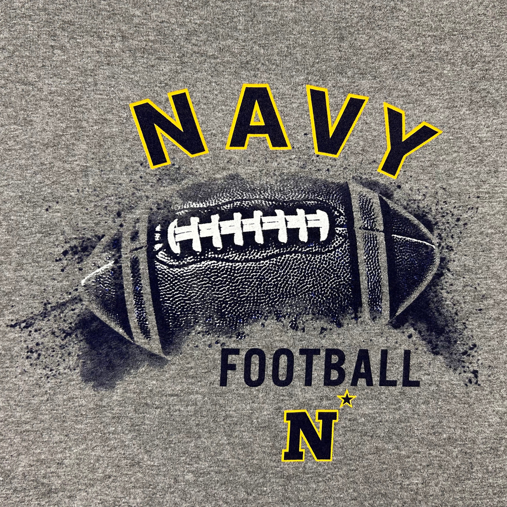 Navy Midshipmen Football T-Shirt (Graphite)