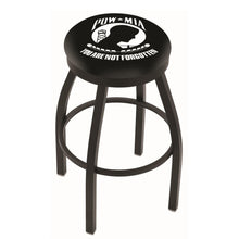 Load image into Gallery viewer, POW/MIA Swivel Stool (Black Finish)