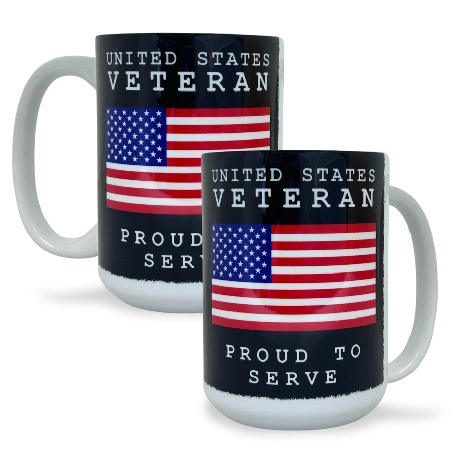 United States Veteran Proud to Serve Mug