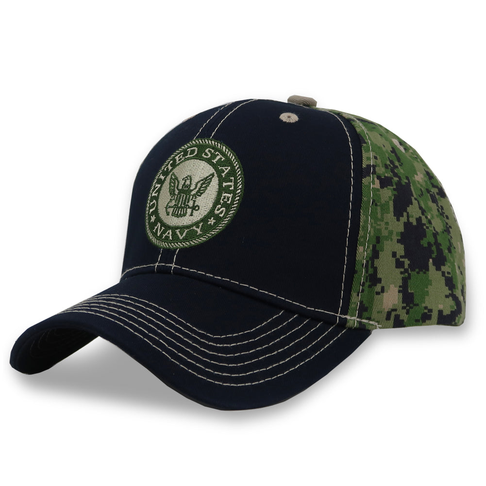 United States Navy Seal Camo Back Hat (Navy)