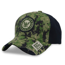 Load image into Gallery viewer, United States Navy Seal Distressed Camo Front Hat